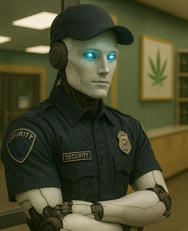 ai in cannabis dispensary security guard