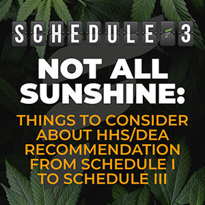 cannabis schedule 3 info